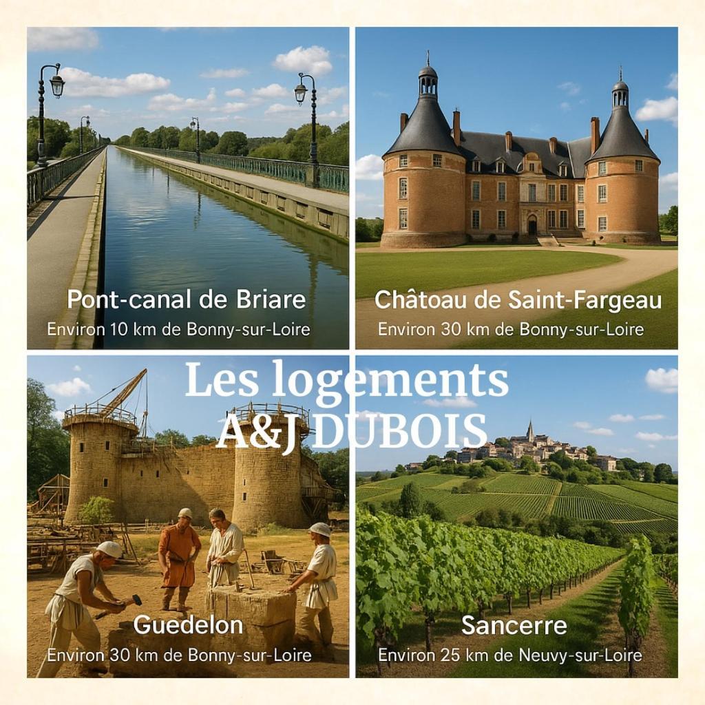 A&j - Sur Loire -chateaux De Guedelon- Pont Canal Bonny-sur-Loire