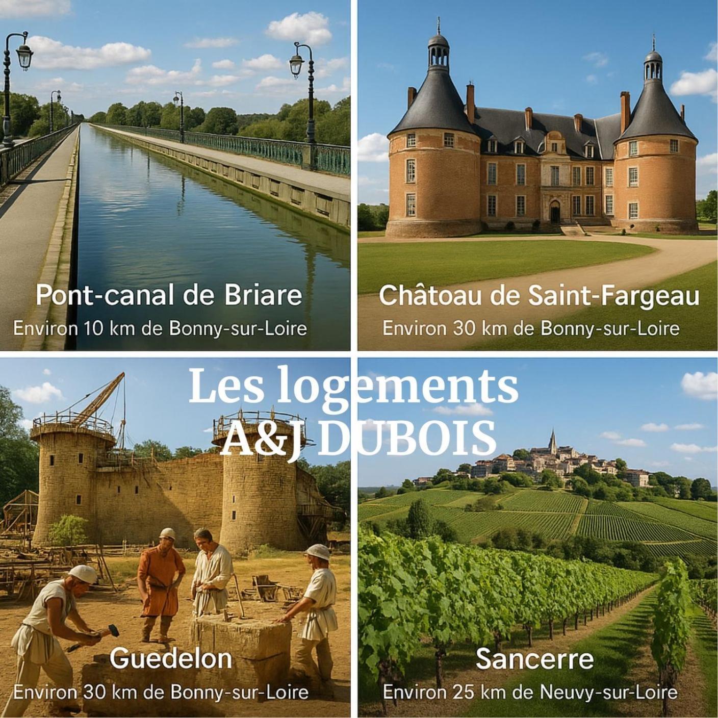 A&j - Sur Loire -chateaux De Guedelon- Pont Canal Bonny-sur-Loire